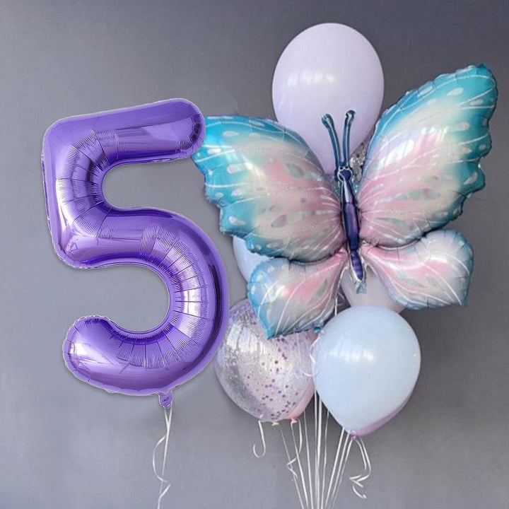 10pcs Giant light Purple Birthday Balloons Set 40inch Bennys Beauty World