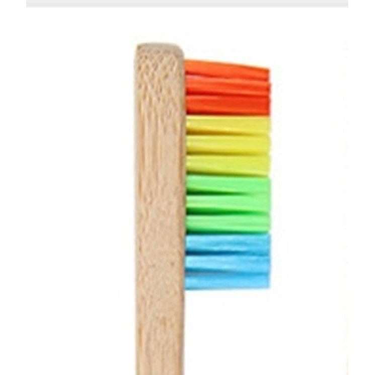 10pcs  Mixed Color Bamboo Eco Friendly Wooden Tooth Brush Bennys Beauty World
