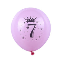 10pcs happy birthday balloons Bennys Beauty World