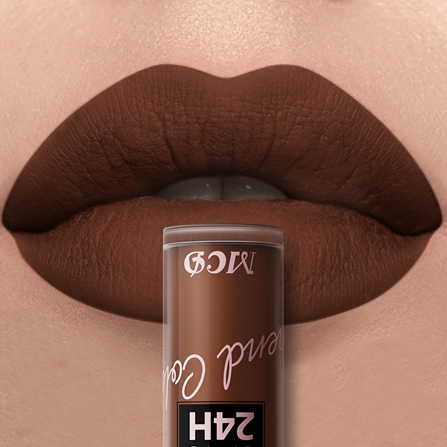 MCD Matte Brown Lip Glaze, Waterproof, Long-Lasting