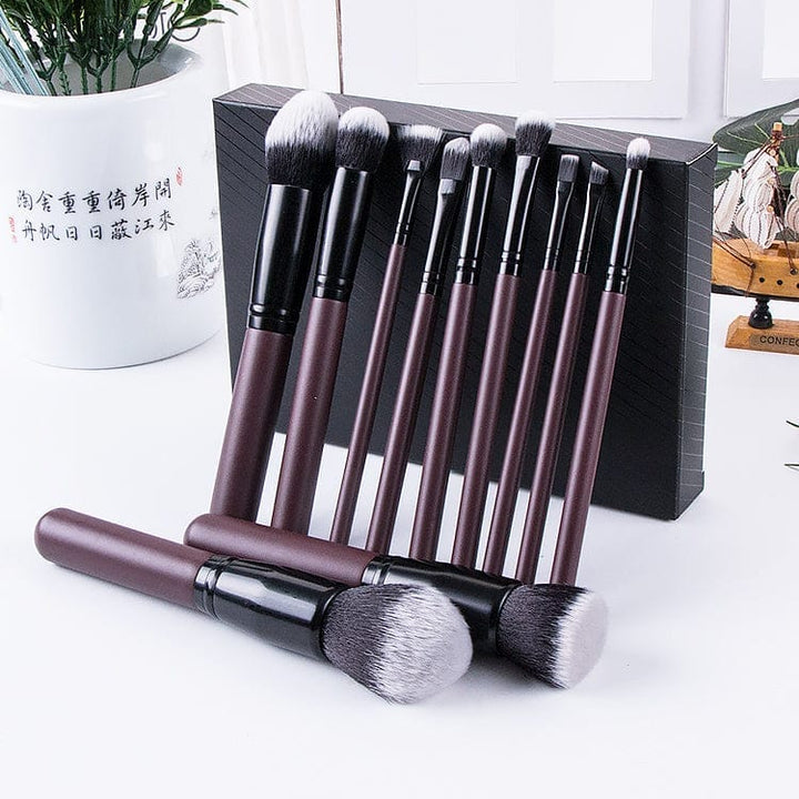 11pcs Face/eye Soft Dense Synthetic Hair Makeup Brushes Set Bennys Beauty World