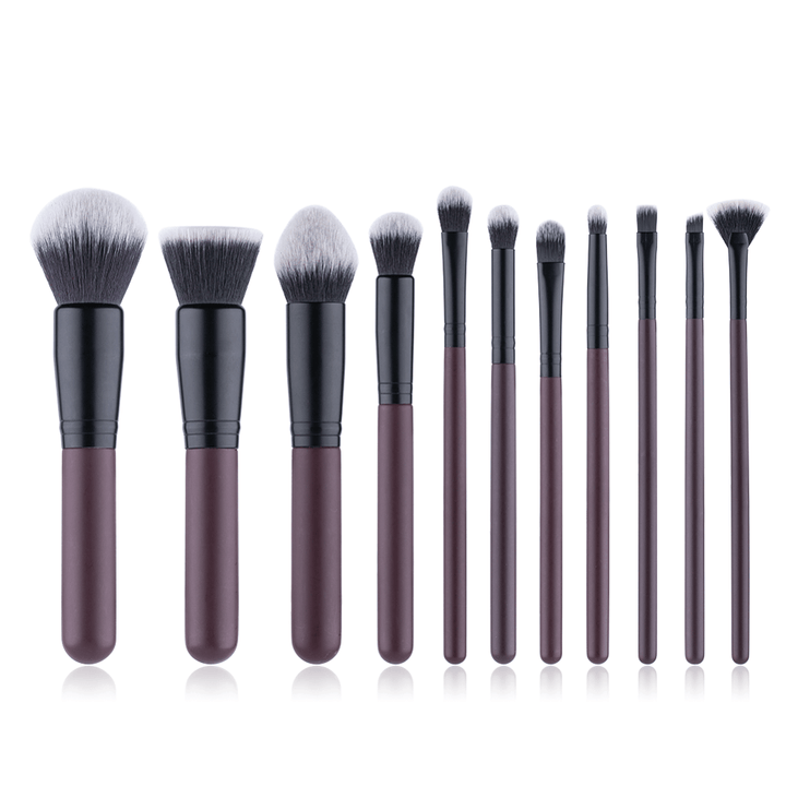 11pcs Face/eye Soft Dense Synthetic Hair Makeup Brushes Set Bennys Beauty World