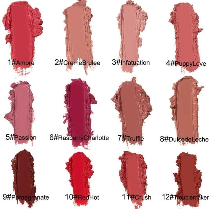 12 Colors Sexy Waterproof Long Lasting Moist Lip Gloss Bennys Beauty World