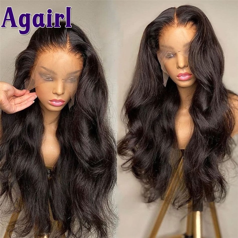 13x4 Lace Frontal Wig 30Inch Lace Front Body Wave Human Hair Wigs