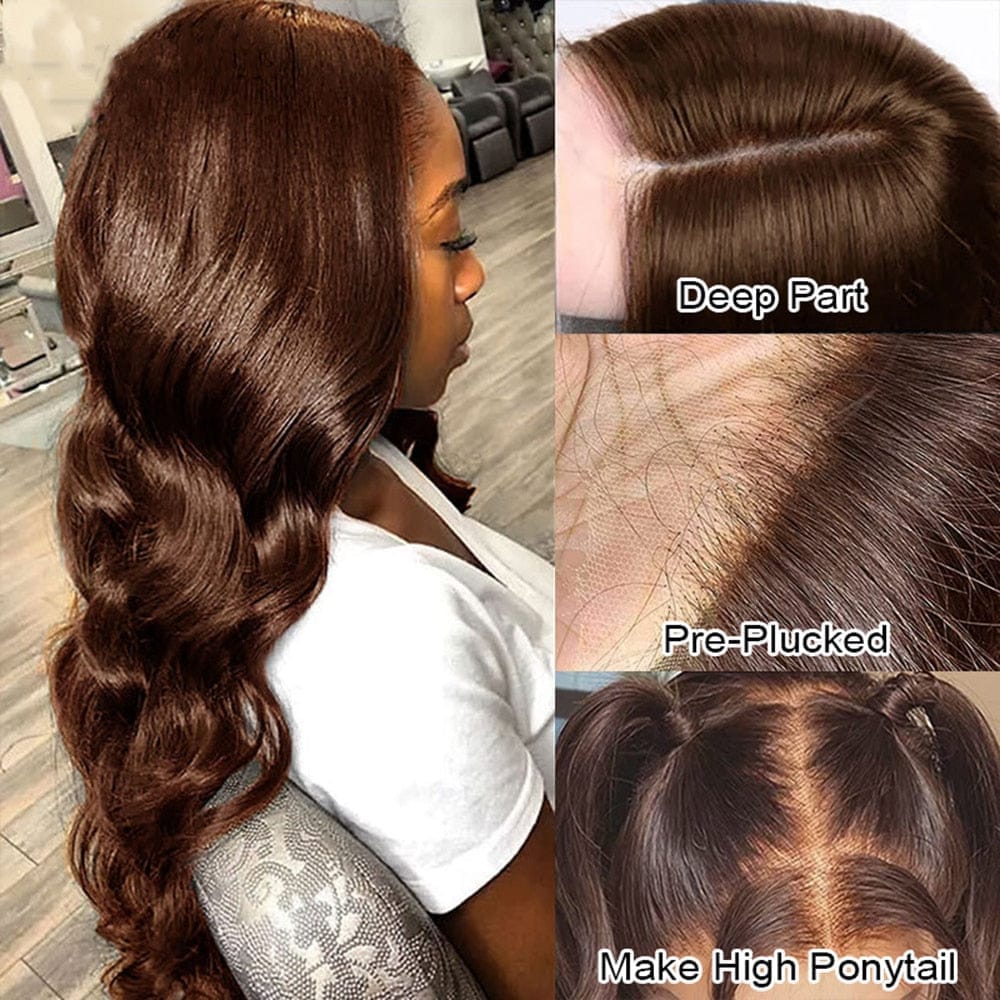 Lace wig cheap color 4