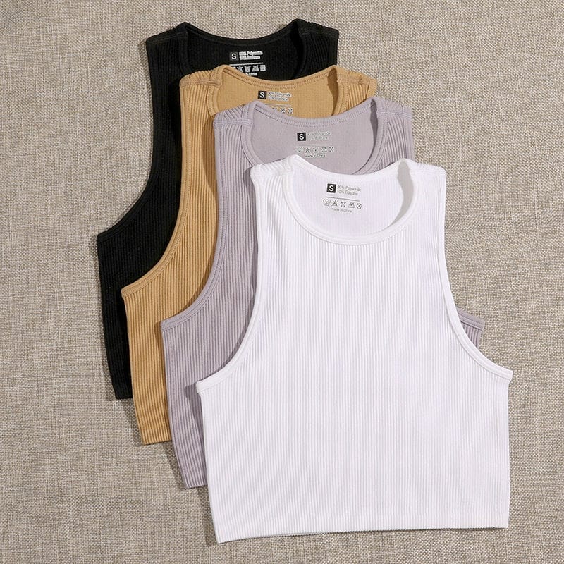 14 Colors Crop Top Women's Solid Basic T-shirts – Bennys Beauty World