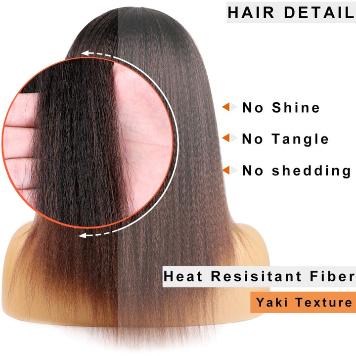 14 Inch Synthetic Yaki Hair Wig Bennys Beauty World