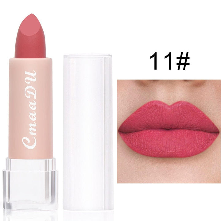 15 Colors Velvet Waterproof Red Nude Lipstick Bennys Beauty World