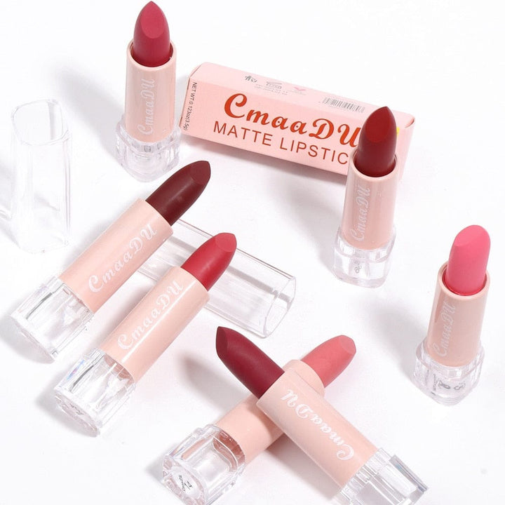 15 Colors Velvet Waterproof Red Nude Lipstick Bennys Beauty World