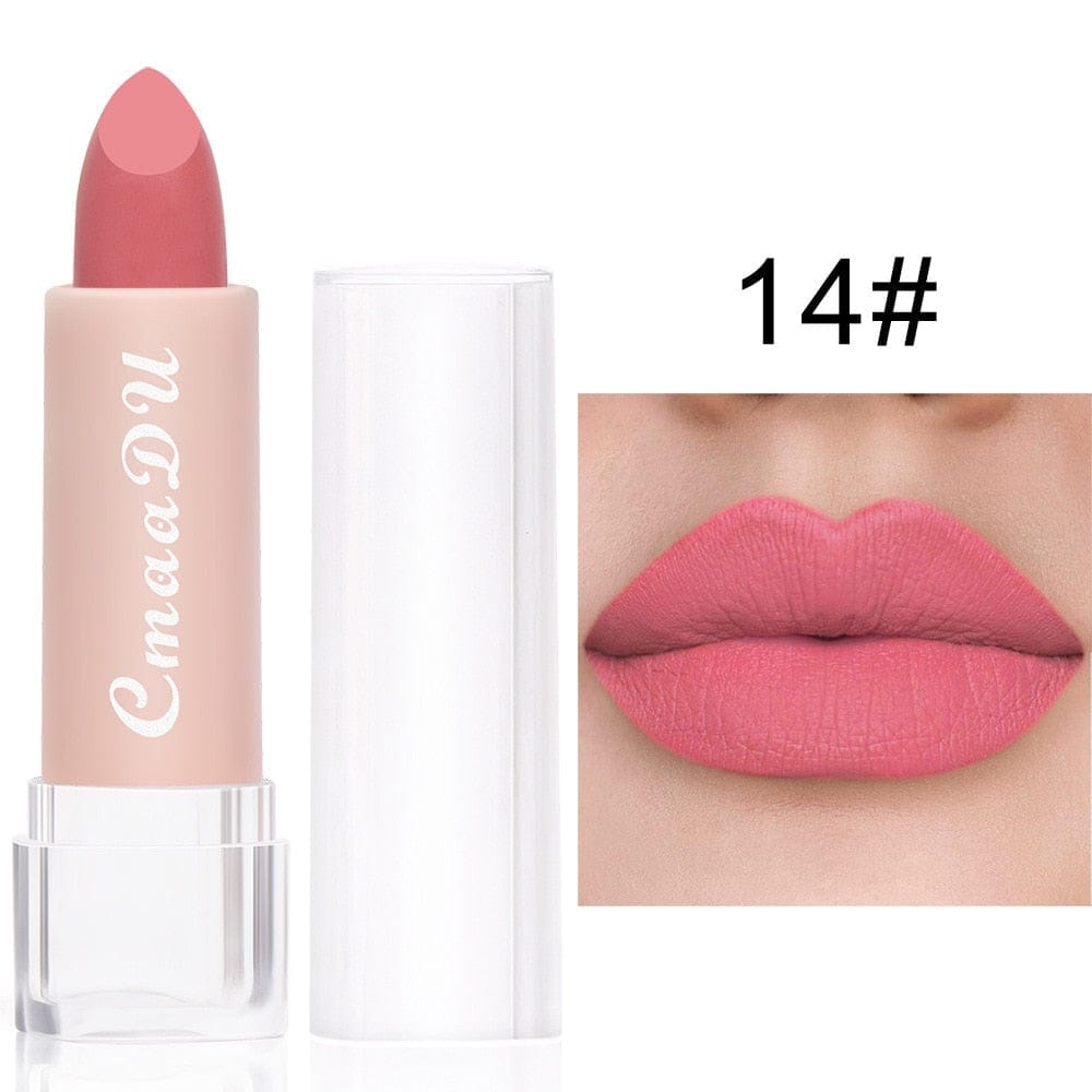 15 Colors Velvet Waterproof Red Nude Lipstick Bennys Beauty World