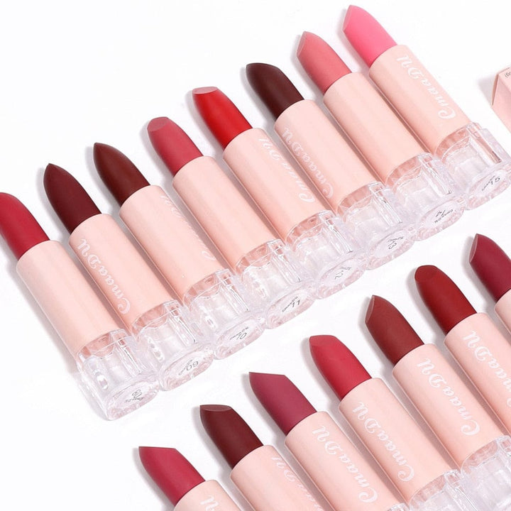 15 Colors Velvet Waterproof Red Nude Lipstick Bennys Beauty World