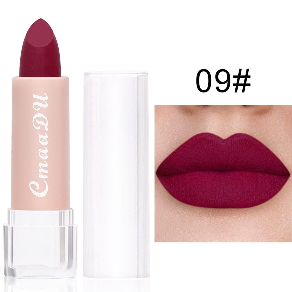 15 Colors Velvet Waterproof Red Nude Lipstick Bennys Beauty World