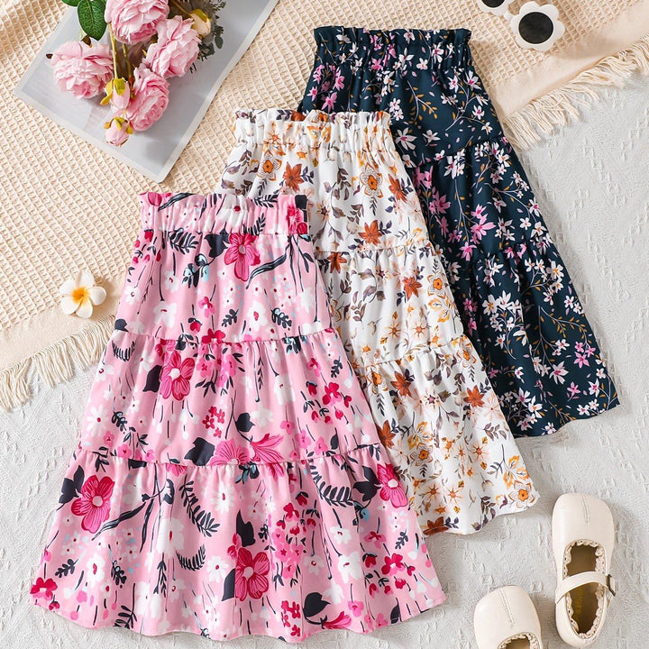 Casual Floral Culotte Skirt for Women