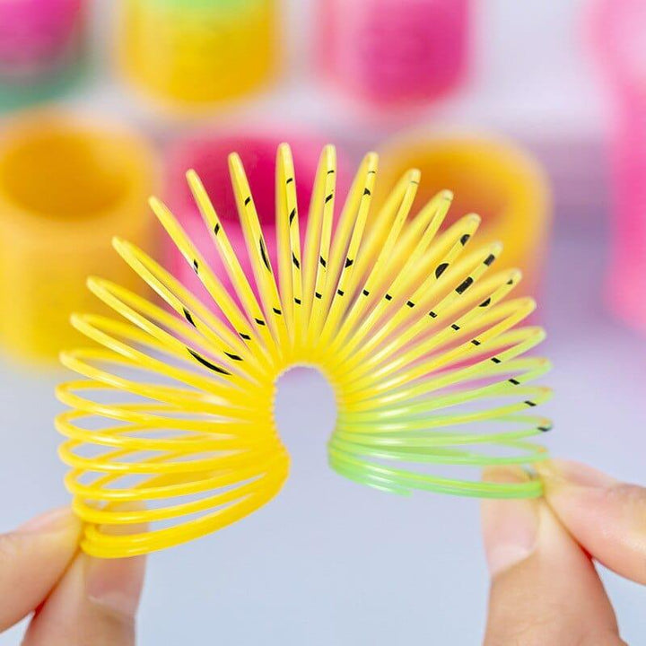 15Pcs Mini Springs Rainbow Circle Puzzle Kids Educational Toy Bennys Beauty World