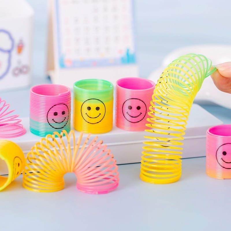 15Pcs Mini Springs Rainbow Circle Puzzle Kids Educational Toy Bennys Beauty World