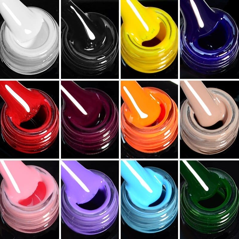 15ml Nail Gel Polish 12 Colors Enamel UV Gel Polish Bennys Beauty World