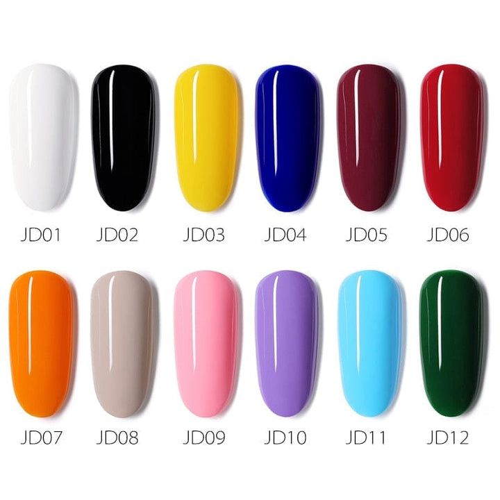 15ml Nail Gel Polish 12 Colors Enamel UV Gel Polish Bennys Beauty World