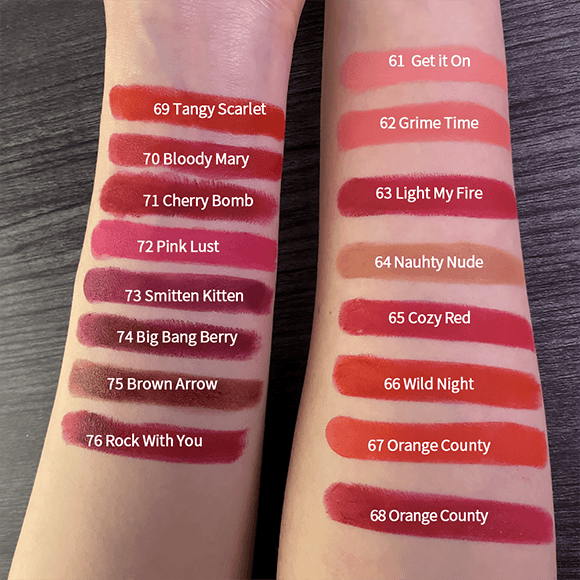 16 Colors Waterproof Velvet Lipstick Easy To Wear Long-lasting Lipstick Bennys Beauty World