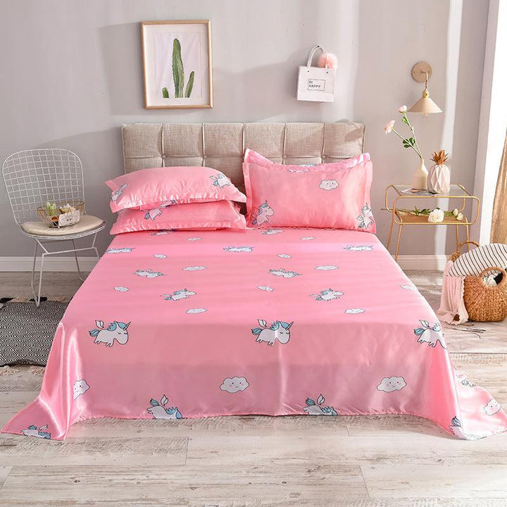 Single Bed Sheet Washed Silk Large Bed Sheet