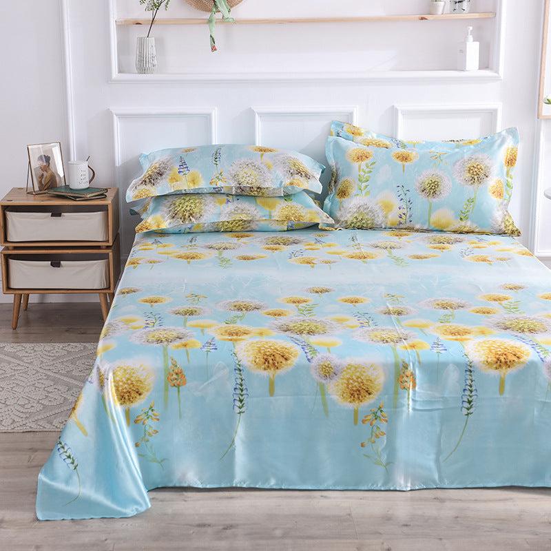 Single Bed Sheet Washed Silk Large Bed Sheet