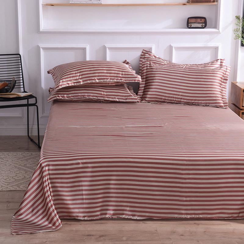 Single Bed Sheet Washed Silk Large Bed Sheet