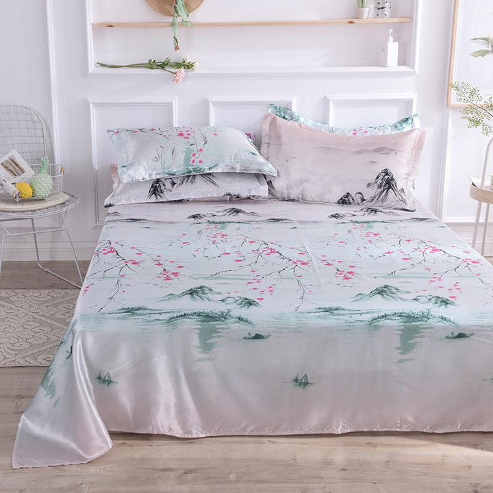 Single Bed Sheet Washed Silk Large Bed Sheet