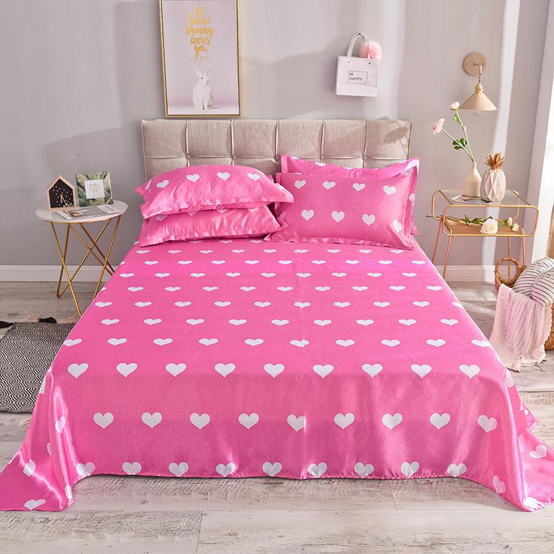 Single Bed Sheet Washed Silk Large Bed Sheet