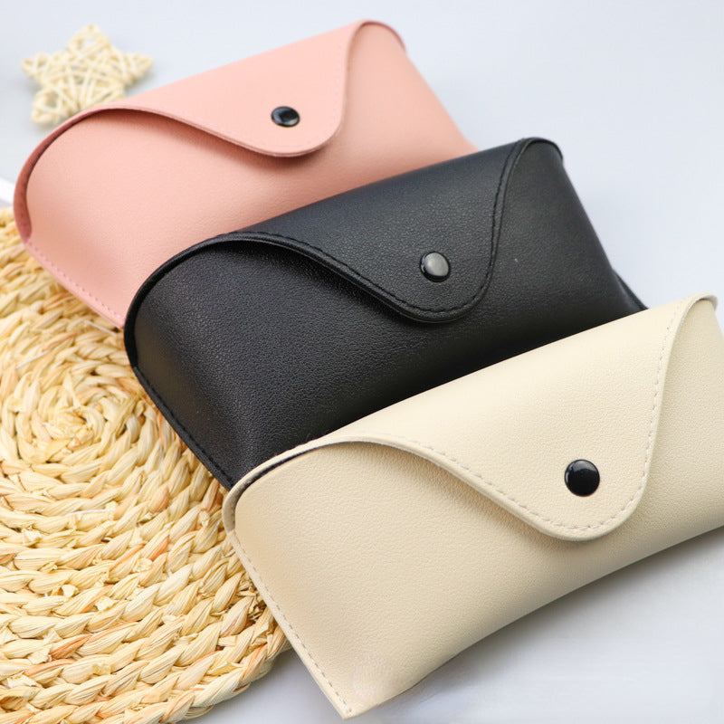 Portable Leather Glasses Case, Durable Soft Sunglasses Pouch