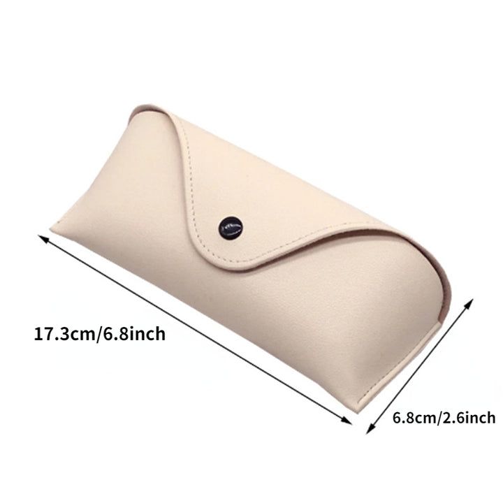 Portable Leather Glasses Case, Durable Soft Sunglasses Pouch