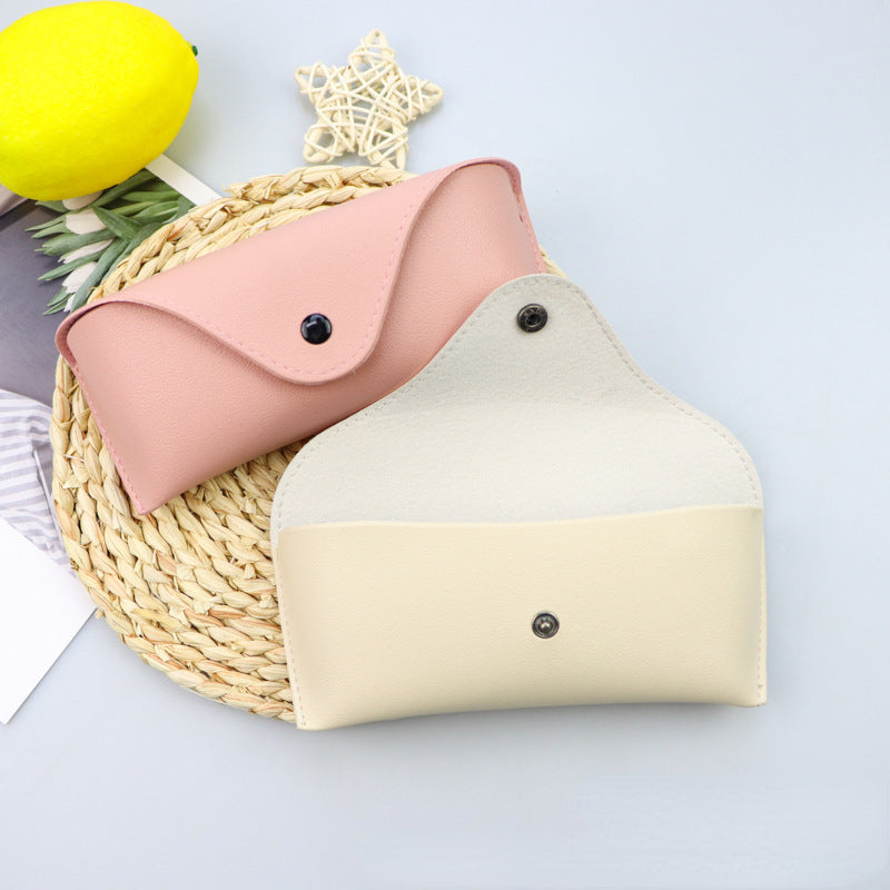 Portable Leather Glasses Case, Durable Soft Sunglasses Pouch