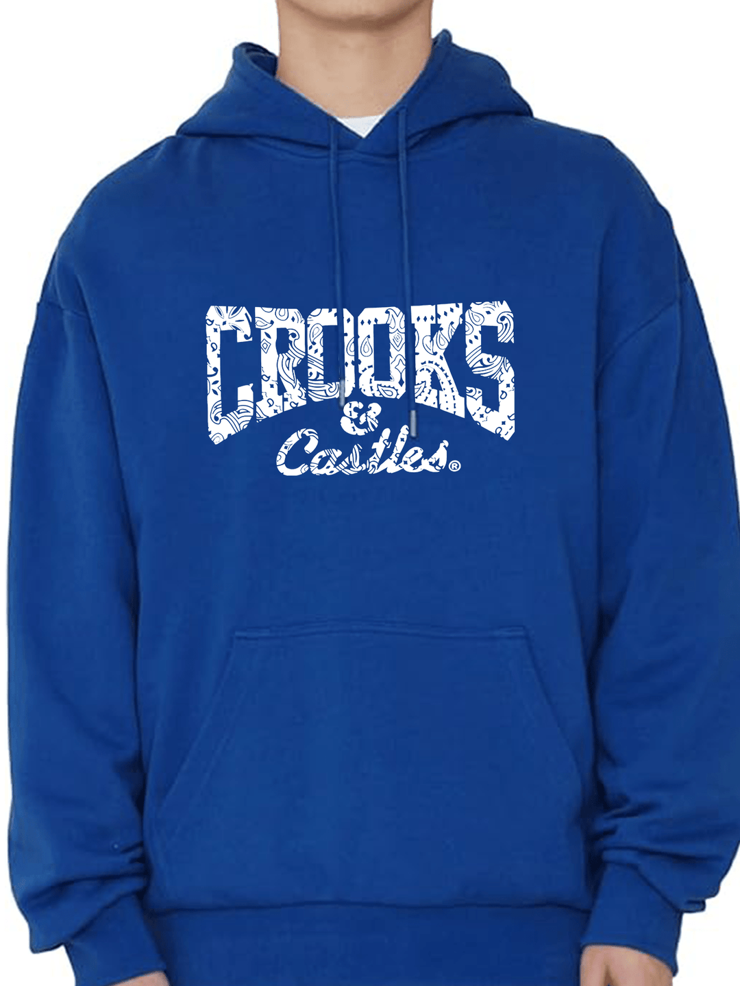 Men's Crooks & Castles Print Hoodie Sweatshirt-Hoodies-Bennys Beauty World