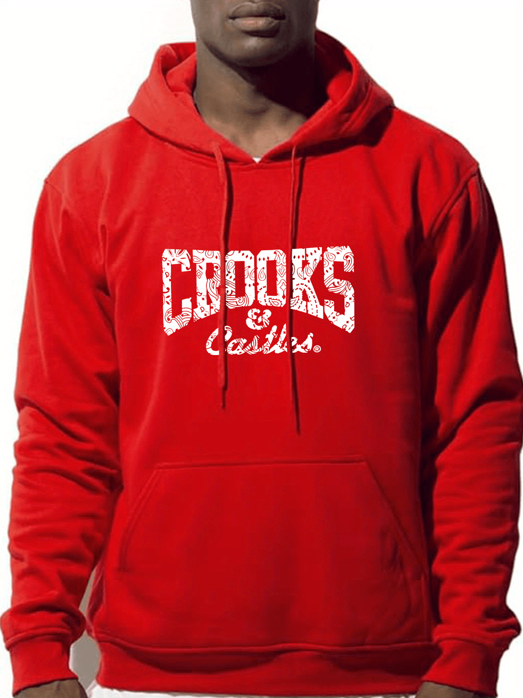 Men's Crooks & Castles Print Hoodie Sweatshirt-Hoodies-Bennys Beauty World