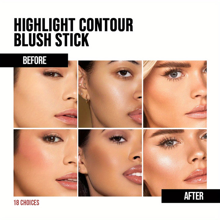 1pc Long-lasting Contouring Stick Matte Bronzer Stick