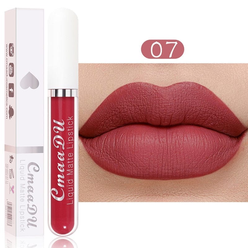 18 Color Matte Velvet Lipstick Vivid Colour Non-Stick Lipstick Bennys Beauty World