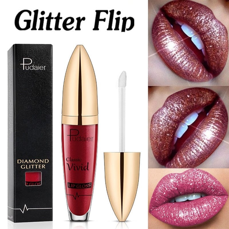 18 Colors Diamond Shimmer Glitter Lip Gloss Bennys Beauty World