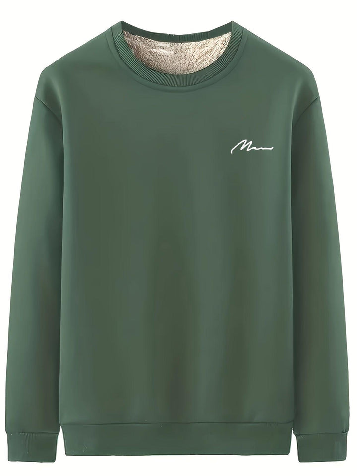 Men's Cozy Fleece Sweatshirt - Perfect for Winter and Fall-Bennys Beauty World