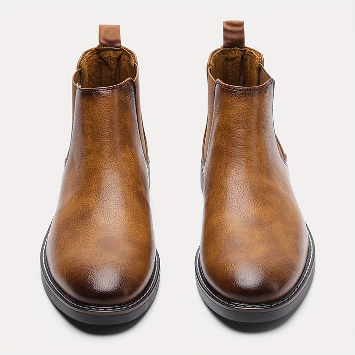 Men's Chelsea Boots - Classic Ankle Boots with Elastic Closure