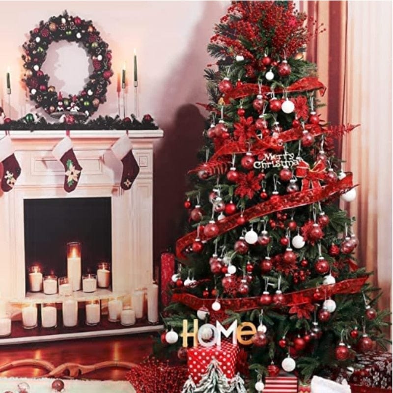 1Box 24/36pcs Christmas Ball Christmas Tree Ornament Bennys Beauty World