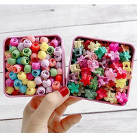 1Cup/ Lot Candy Color Flower Hair Claws Hair Accessories For Girls Bennys Beauty World