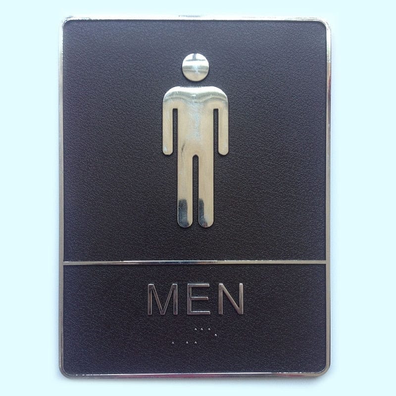 1PC Bathroom Acrylic Mark Label Removable Back Self-Adhesive Toilet DIY Decor Bennys Beauty World