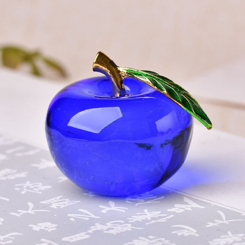 1PC Glass Apple Ornaments Colored glaze Decoration Home Decoration Bennys Beauty World