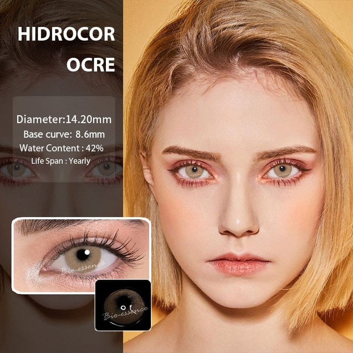 1Pair Yearly Multi-colored Lenses for Eyes Blue Green Color Contact Lenses Bennys Beauty World