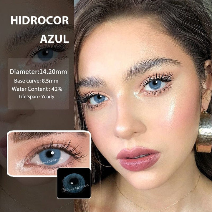 1Pair Yearly Multi-colored Lenses for Eyes Blue Green Color Contact Lenses Bennys Beauty World