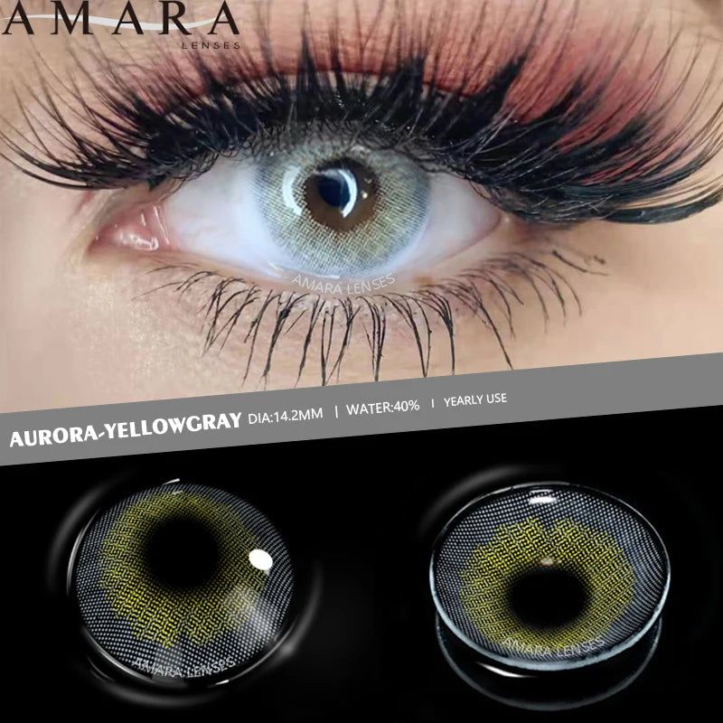 1Pair contact lenses with blue or green eyes. Bennys Beauty World