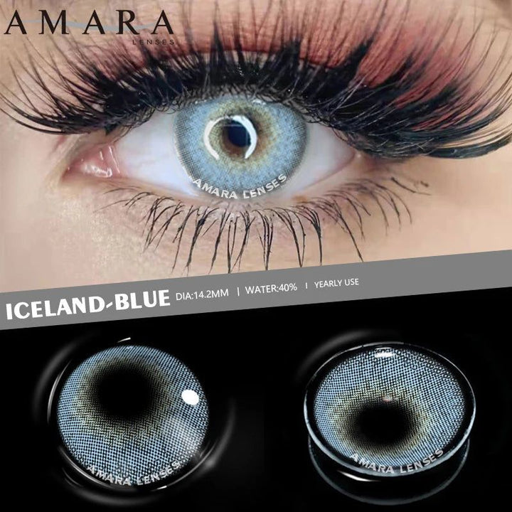 1Pair contact lenses with blue or green eyes. Bennys Beauty World