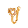 1Pc Copper Fake Piercing Nose Ring Heart Star Crown Clip On Nose Ear Clip Bennys Beauty World