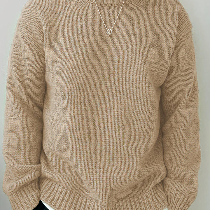 Knitted Pullover Long Sleeve Shirt-Bennys Beauty World