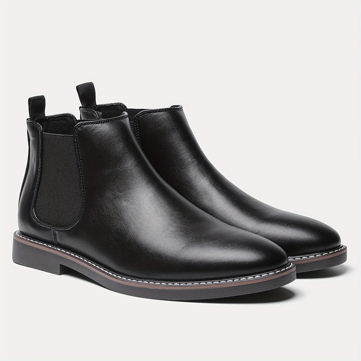 Men's Chelsea Boots - Classic Ankle Boots with Elastic Closure