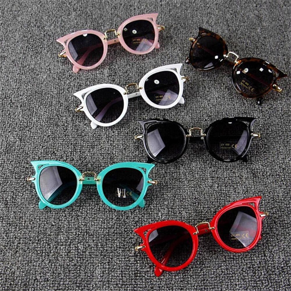 1pc Children Cat Eyes Sunglasses Square Glasses Bennys Beauty World