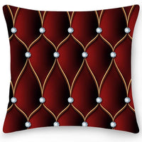 1pc Geometric Print Pillowcase Double Side Polyester Home Decor Bennys Beauty World
